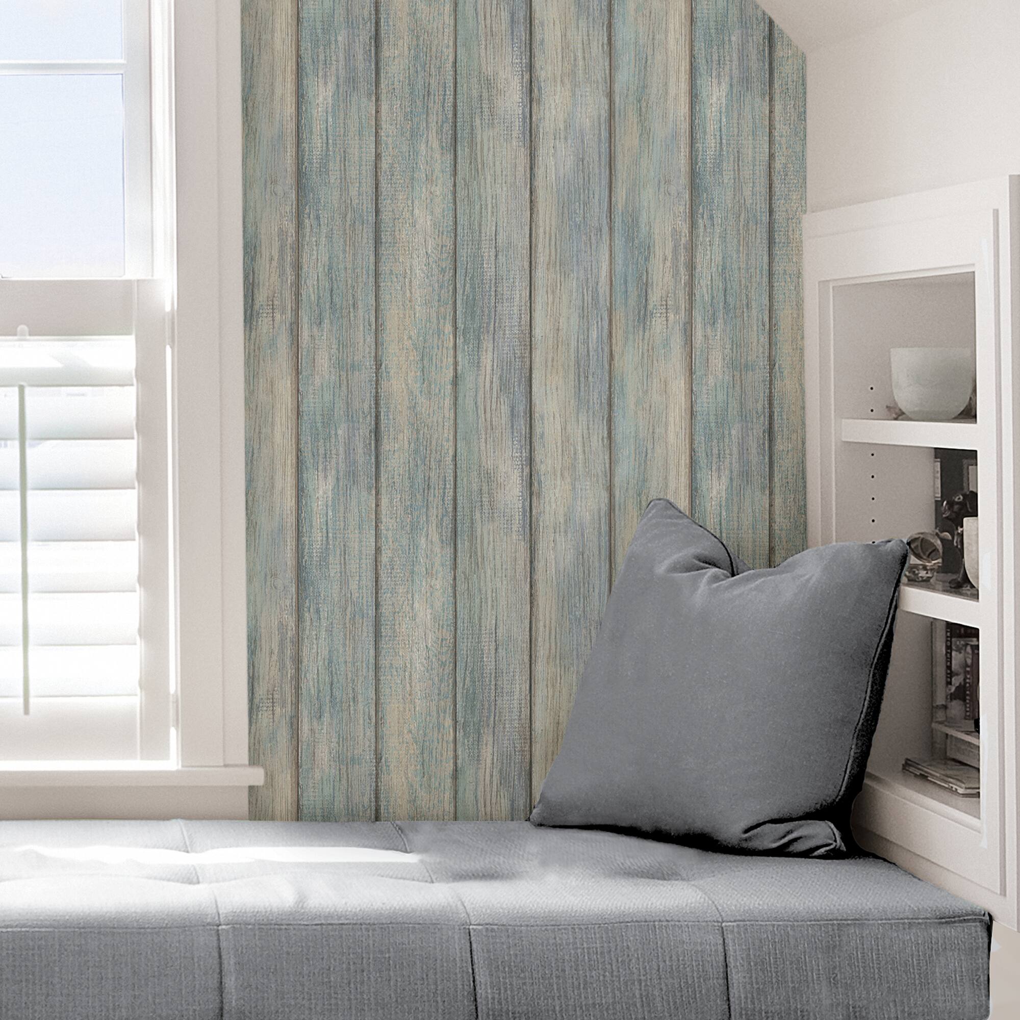InHome Nantucket Plank Peel & Stick Wallpaper